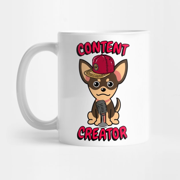 Cute small dog is a content creator by Pet Station